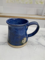 Indigo Blue Small Dachshund Face Mug