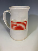 US Flag Mug - Red on White - 106-42