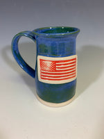 US Flag Mug - Red on Blue - 107-94