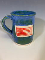 US Flag Mug - Red on Blue - 106-45