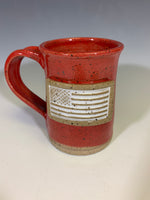 US Flag Mug - White on Red - 107-145