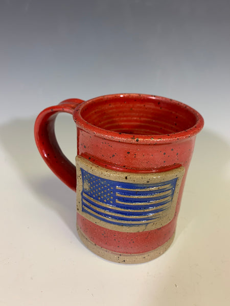 US Flag Mug - Blue on Red - 107-140