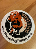 Wiener Dog Pottery Decal